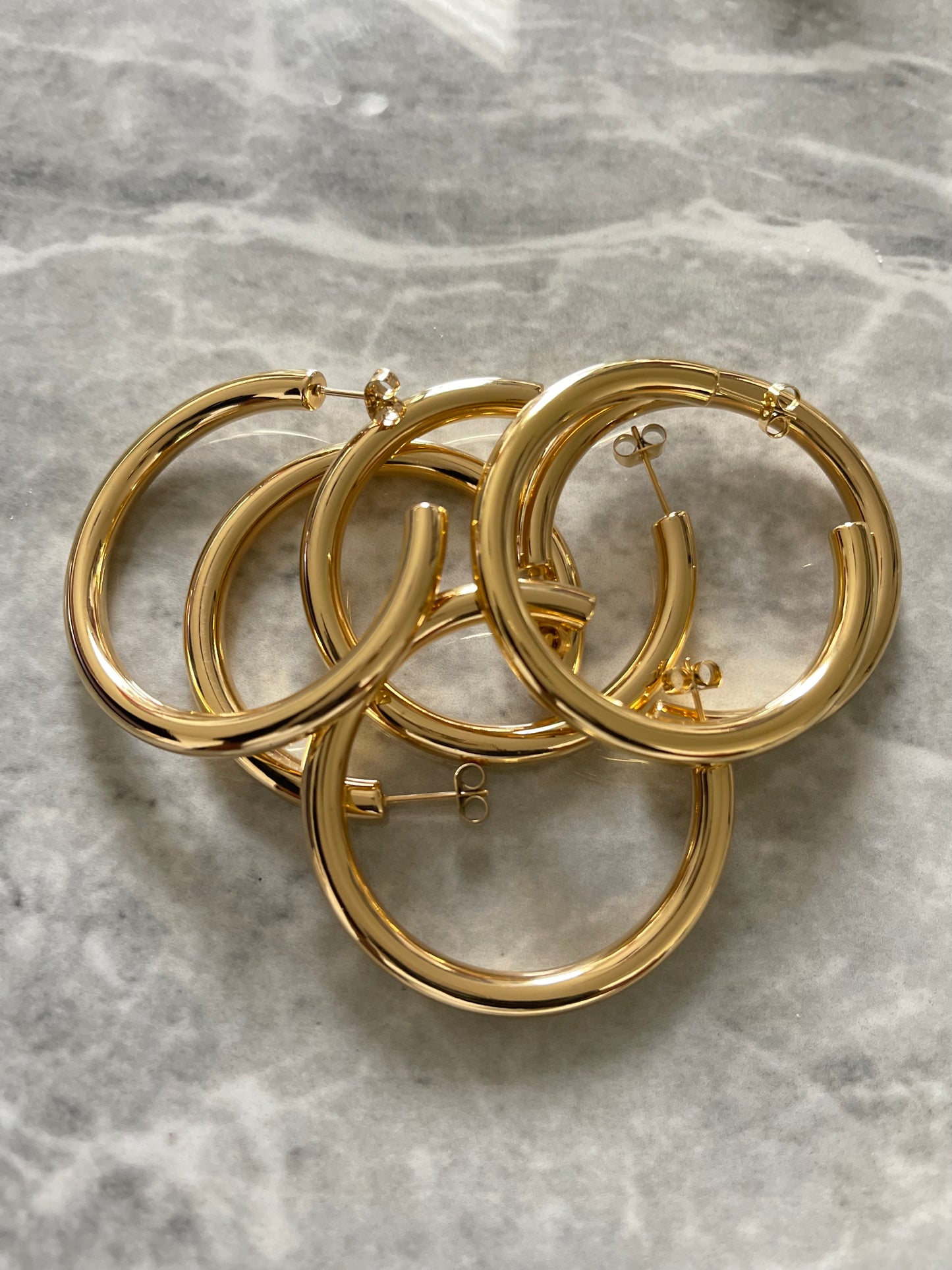 Chunky Gold Hoops