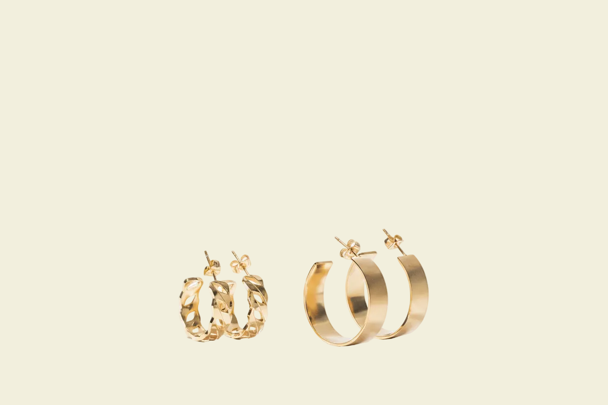 Gold Hoop Earrings