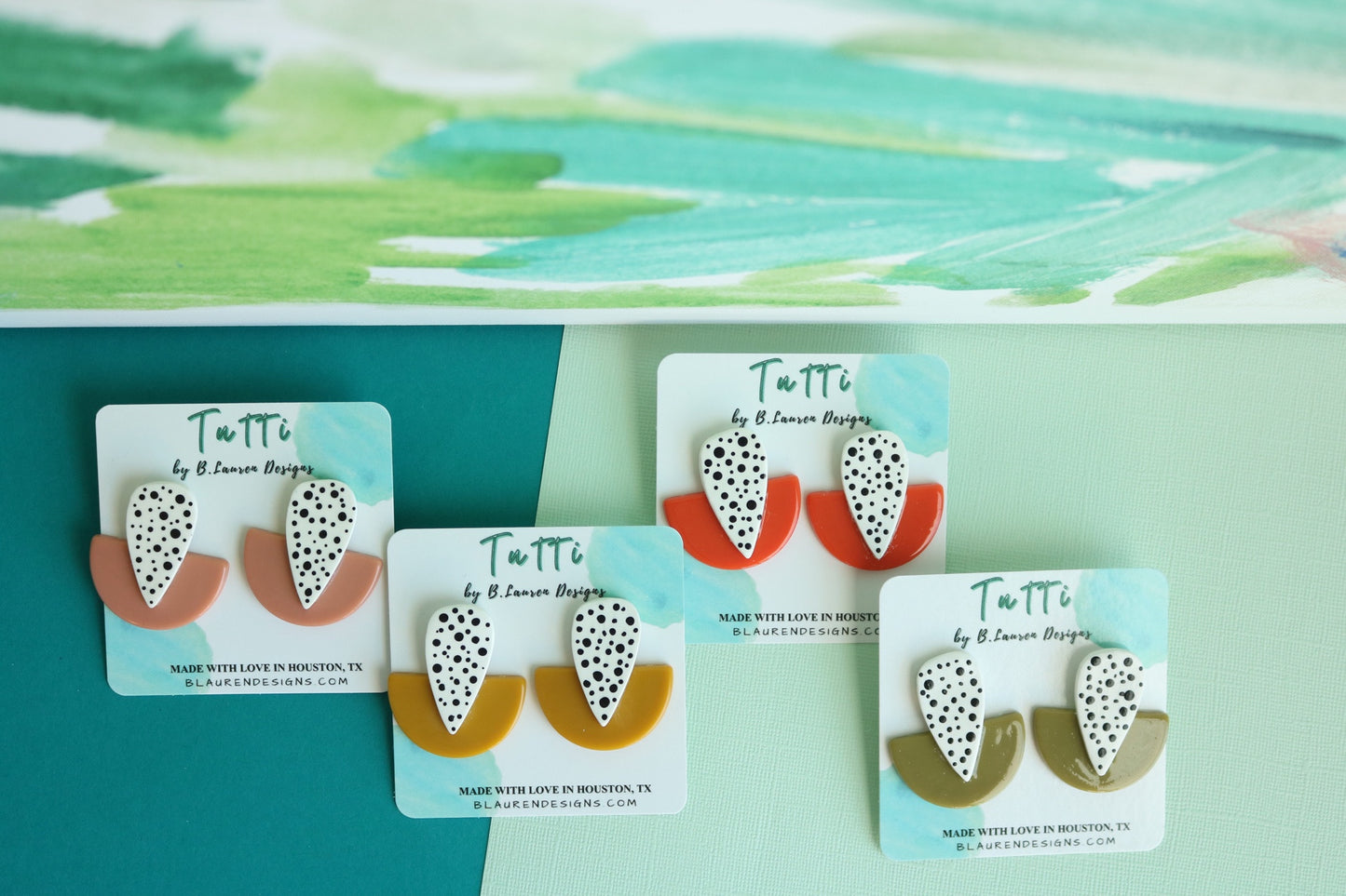 Le Bree Studs - Pop of Color - Boho Chic Earrings